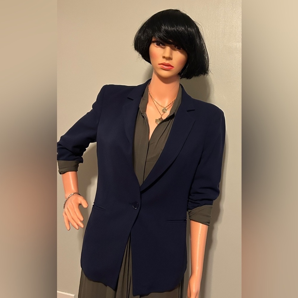 BCBGMAXAZRIA BLAZER NAVY BLUE